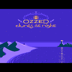 Cover image for the lo-fi and electro album Dunes at Night by the 8-bit artist Ozzed