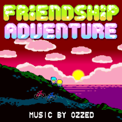 Cover image for the 8bit and chiptune album Friendship Adventure by the 8-bit artist Ozzed