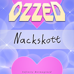 Cover image for the chiptune, 8-bit, lo-fi and electronic album Nackskott by the bitpop artist Ozzed